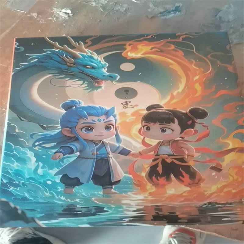 1000-Piece Jigsaw Puzzle For Adults To Relieve Stress, Educational Cartoon Puzzle For Elementary School Students, Diy Paper Toy Gift, From Manufacturer - Image 1